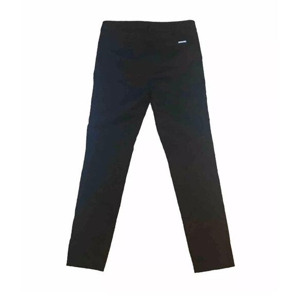 Michael Kors Brushed Skinny Black Ankle Pants, Women's Size 2 Tapered, Slit - Picture 3 of 8